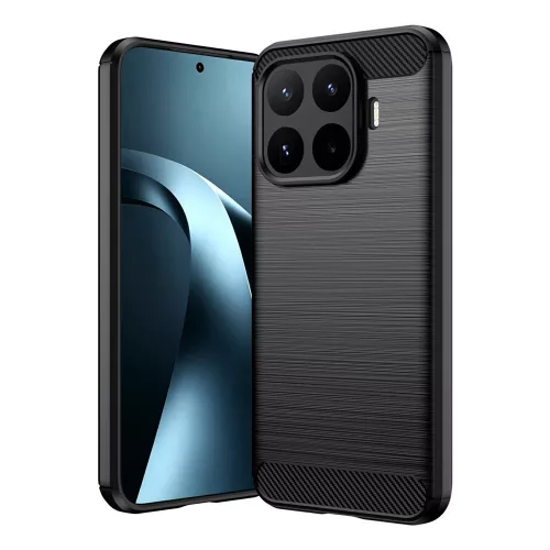 Techsuit - Carbon szilikon tok - Xiaomi 17T Pro - Fekete