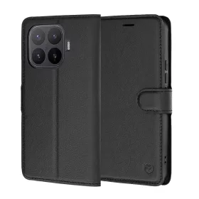   Techsuit - Leather Folio kinyitható tok - Xiaomi 17T Pro - Fekete