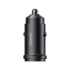Mcdodo - Car Charger Obsidian Series (CC-7495) - Type-C to Lightning Cable Included, PD45W, Smart IC, Mini Size, 1.2m - Black