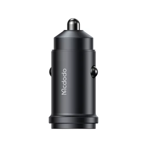 Mcdodo - Car Charger Obsidian Series (CC-7495) - Type-C to Lightning Cable Included, PD45W, Smart IC, Mini Size, 1.2m - Black
