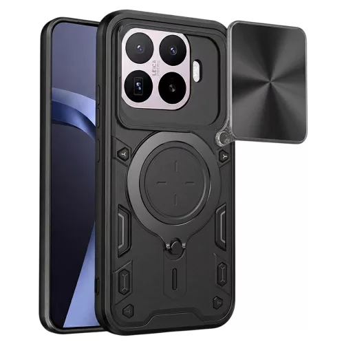 Techsuit - CamGuard Pro tok ütésálló tok - Xiaomi 17T Pro - Fekete