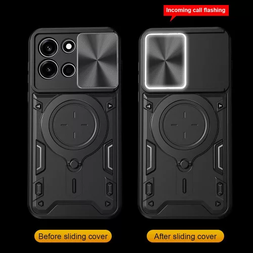 Techsuit - CamGuard Pro tok ütésálló tok - Oppo A6 Pro 4G / A6 Pro 5G - Piros