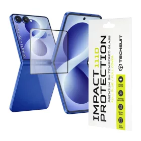   Techsuit - 111D Full Cover / Full Glue Glass - Samsung Galaxy Z Flip8 - Black