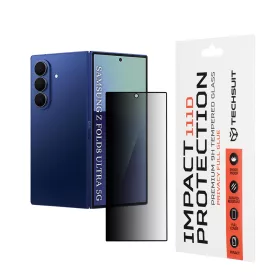   Techsuit - 111D Privacy Full Glue - Samsung Galaxy Z Fold8 Ultra - Black