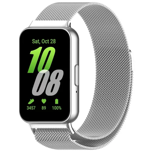 Techsuit - Watchband (W009) - Samsung Galaxy Fit3 - Silver