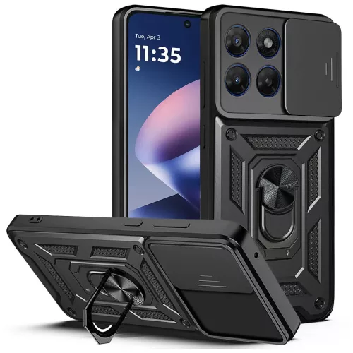 Techsuit - CamShield ütésálló tok - Motorola Moto G37 / G47 - Fekete