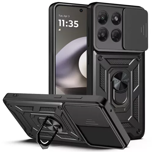 Techsuit - CamShield ütésálló tok - Motorola Moto G37 Power - Fekete