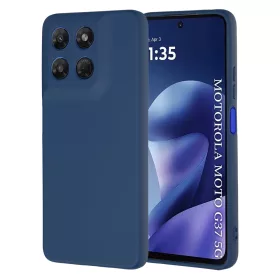   Techsuit - SoftFlex szilikon tok - Motorola Moto G37 / G37 Power / G47 - Sötétkék