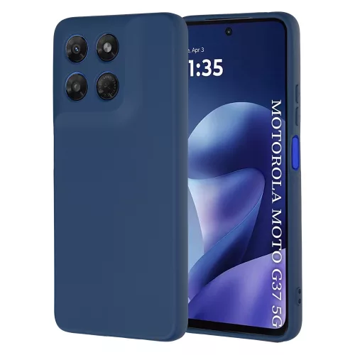 Techsuit - SoftFlex szilikon tok - Motorola Moto G37 / G37 Power / G47 - Sötétkék