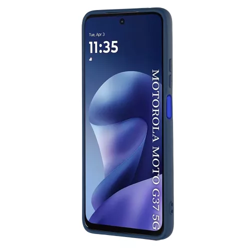 Techsuit - SoftFlex szilikon tok - Motorola Moto G37 / G37 Power / G47 - Sötétkék