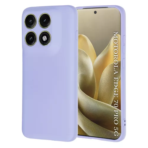 Techsuit - SoftFlex szilikon tok - Motorola Edge 70 Pro - Világos lila