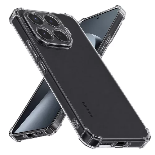 Techsuit - Shockproof Átlátszó Ütésálló Szilikon tok - Xiaomi 17T Pro - Átlátszó