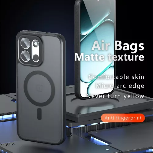 Techsuit - PureFrost MagSafe Ütésálló tok Ütésálló tok - OnePlus Nord 6 - Matt fekete