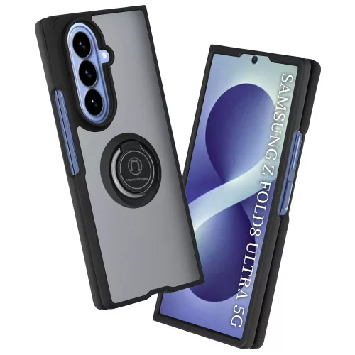 Techsuit - Glinth gyűrűs tok - Samsung Galaxy Z Fold8 Ultra - Fekete
