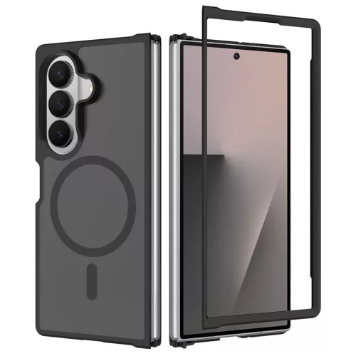 Techsuit - PureFrost MagSafe Ütésálló tok Ütésálló tok - Samsung Galaxy Z Fold8 Ultra - Matt fekete