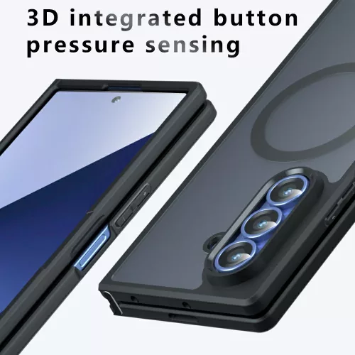 Techsuit - PureFrost MagSafe Ütésálló tok Ütésálló tok - Samsung Galaxy Z Fold8 Ultra - Matt fekete