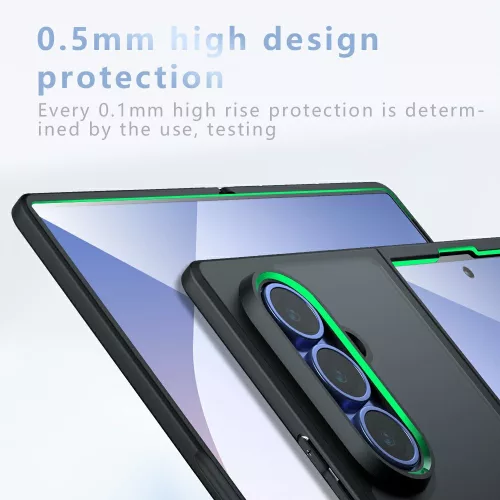 Techsuit - PureFrost MagSafe Ütésálló tok Ütésálló tok - Samsung Galaxy Z Fold8 Ultra - Matt fekete