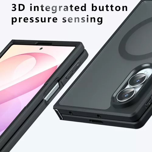 Techsuit - PureFrost MagSafe Ütésálló tok Ütésálló tok - Samsung Galaxy Z Fold8 - Matt fekete