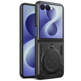   Techsuit - CamGuard Pro tok ütésálló tok - Samsung Galaxy Z Flip8 - Fekete