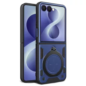   Techsuit - CamGuard Pro tok ütésálló tok - Samsung Galaxy Z Flip8 - Kék