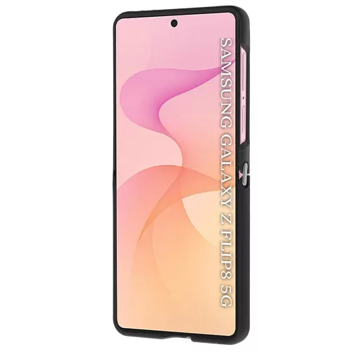 Techsuit - Glinth gyűrűs tok - Samsung Galaxy Z Flip8 / Z Flip7 - Fekete
