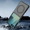 Techsuit - PureFrost MagSafe Ütésálló tok Ütésálló tok - Samsung Galaxy Z Flip8 - Matt fekete