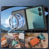 Techsuit - PureFrost MagSafe Ütésálló tok Ütésálló tok - Samsung Galaxy Z Flip8 - Matt fekete