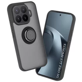 Techsuit - Glinth gyűrűs tok - Xiaomi 17T Pro - Fekete