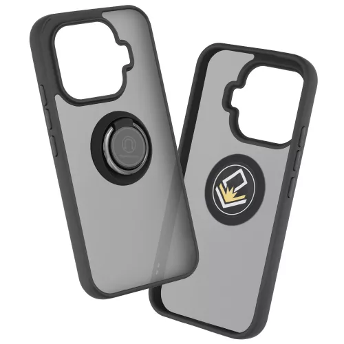 Techsuit - Glinth gyűrűs tok - Xiaomi 17T Pro - Fekete