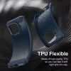 Techsuit - Carbon szilikon tok - Xiaomi 17T Pro - Kék