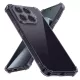 Techsuit - Shockproof Átlátszó Ütésálló Szilikon tok - Xiaomi 17T Pro - Átlátszó fekete