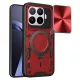 Techsuit - CamGuard Pro tok ütésálló tok - Xiaomi 17T Pro - Piros