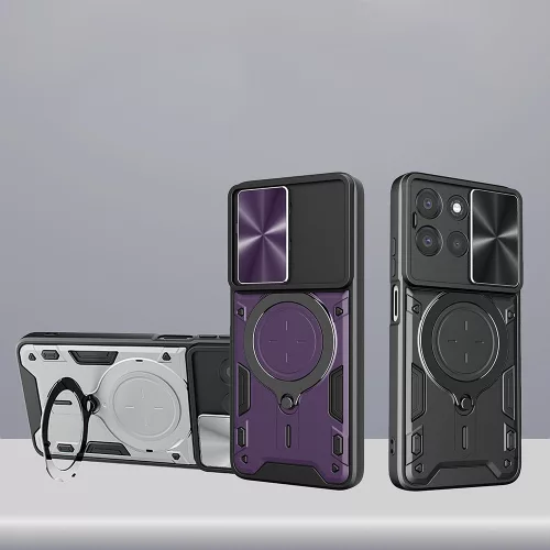 Techsuit - CamGuard Pro tok ütésálló tok - Xiaomi 17T Pro - Lila