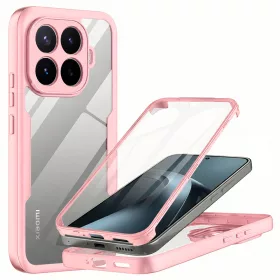   Techsuit - ColorVerse 360 tok kijelzővédővel - Xiaomi 17T Pro - Rózsaszín
