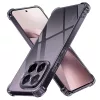 Techsuit - Shockproof Átlátszó Ütésálló Szilikon tok - Xiaomi 17T - Átlátszó fekete