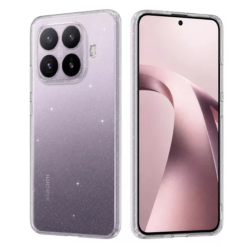 Techsuit - SperkleSkin tok - Xiaomi 17T - Átlátszó csillogós