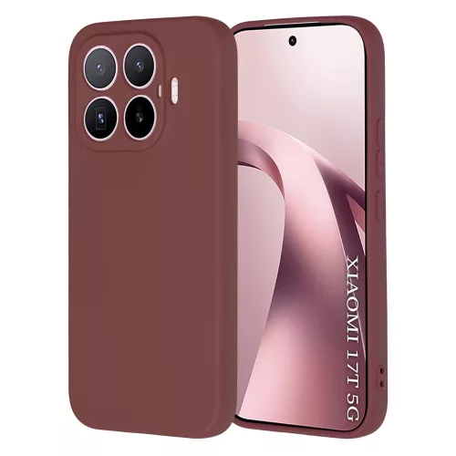 Techsuit - SoftFlex szilikon tok - Xiaomi 17T - Bordó