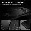 Techsuit - Carbon szilikon tok - Google Pixel 11 / Pixel 11 Pro - Fekete