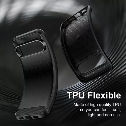 Techsuit - Carbon szilikon tok - Google Pixel 11 Pro XL - Fekete