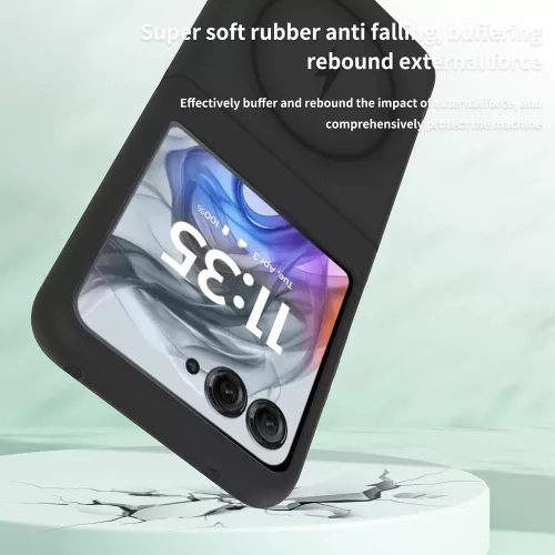Techsuit - PureFrost MagSafe Ütésálló tok - Motorola Razr 60 / Razr 70 - Matt fekete