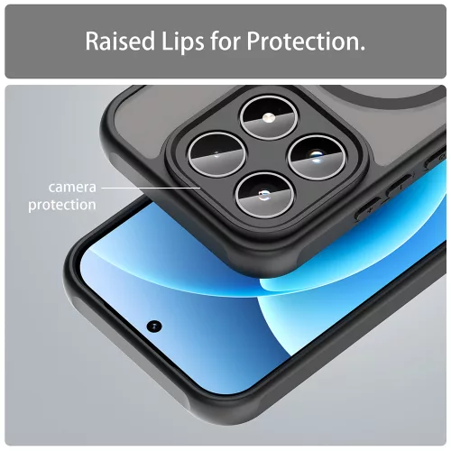 Techsuit - HaloFrost II MagSafe tok - Honor 600 Smart - Fekete
