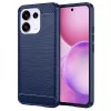 Techsuit - Carbon szilikon tok - Oppo Reno16 / Reno16 Pro - Kék