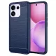 Techsuit - Carbon szilikon tok - Oppo Reno16 / Reno16 Pro - Kék
