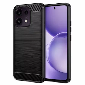   Techsuit - Carbon szilikon tok - Oppo Reno16 F / Reno16 FS - Fekete