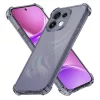 Techsuit - Shockproof Átlátszó Ütésálló Szilikon tok - Oppo Reno16 - Átlátszó fekete
