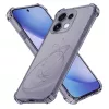 Techsuit - Shockproof Átlátszó Ütésálló Szilikon tok - Oppo Reno16 Pro - Átlátszó fekete
