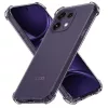 Techsuit - Shockproof Átlátszó Ütésálló Szilikon tok - Oppo Reno16 F / Reno16 FS - Átlátszó fekete