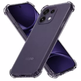   Techsuit - Shockproof Átlátszó Ütésálló Szilikon tok - Oppo Reno16 F / Reno16 FS - Átlátszó fekete
