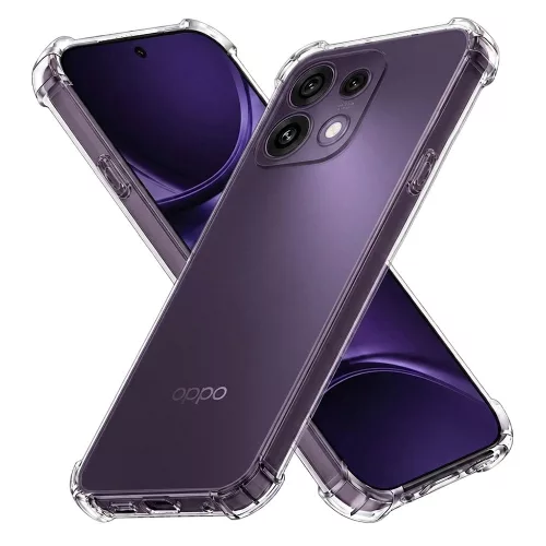 Techsuit - Shockproof Átlátszó Ütésálló Szilikon tok - Oppo Reno16 F / Reno16 FS - Átlátszó