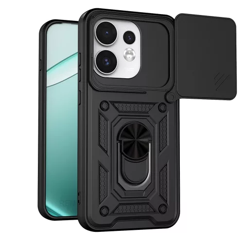 Techsuit - CamShield ütésálló tok - Oppo Reno16 / Reno16 Pro - Fekete